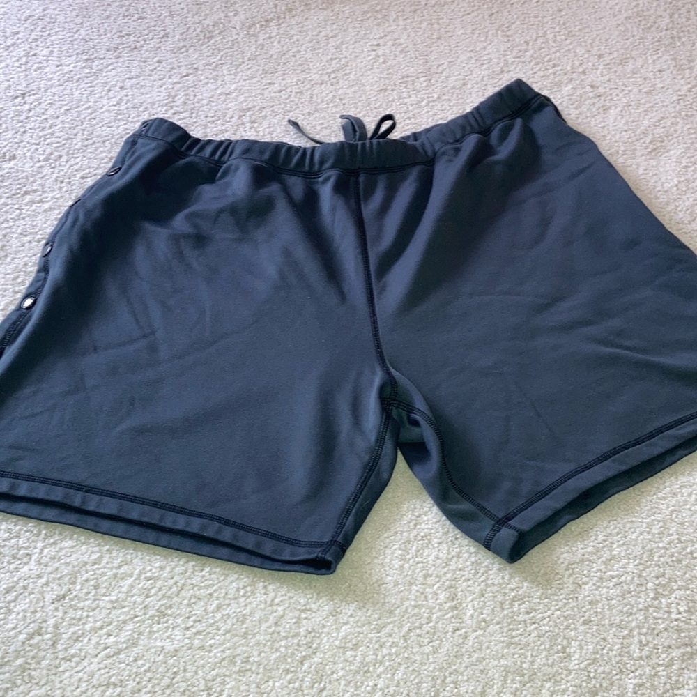 Renova Medical Wear Sz 2XL Post Surgery Recovery Side Snap Shorts Gray